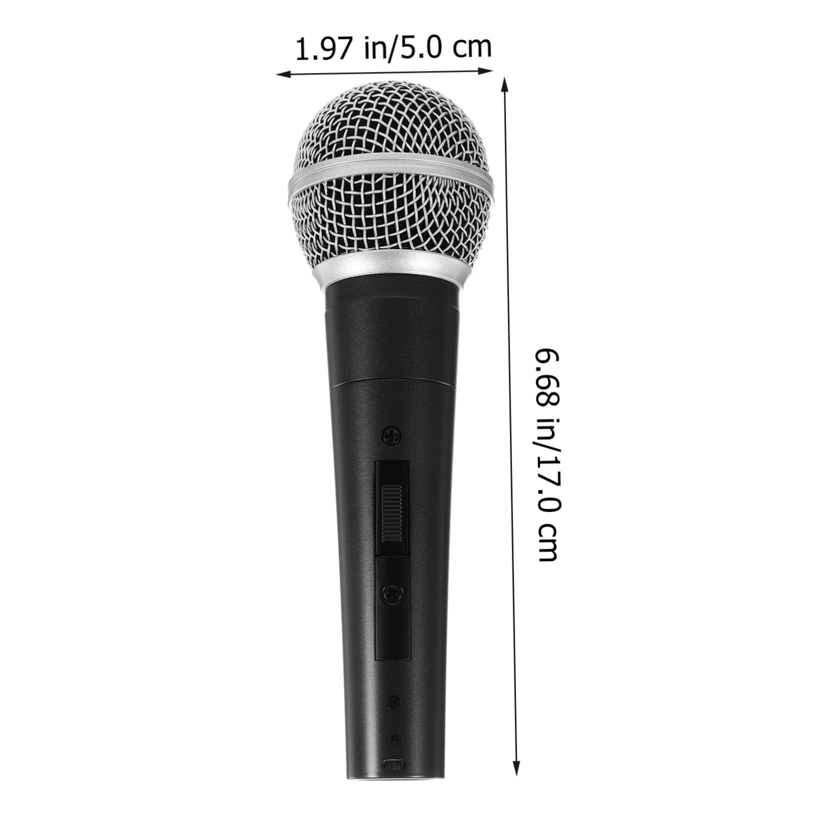 YARNOW Microfono Dinamico con Cavo Nero Microfono Professionale per Cantare e Registrare con Costruzione Resistente e Design Classico per Performance e Speaker