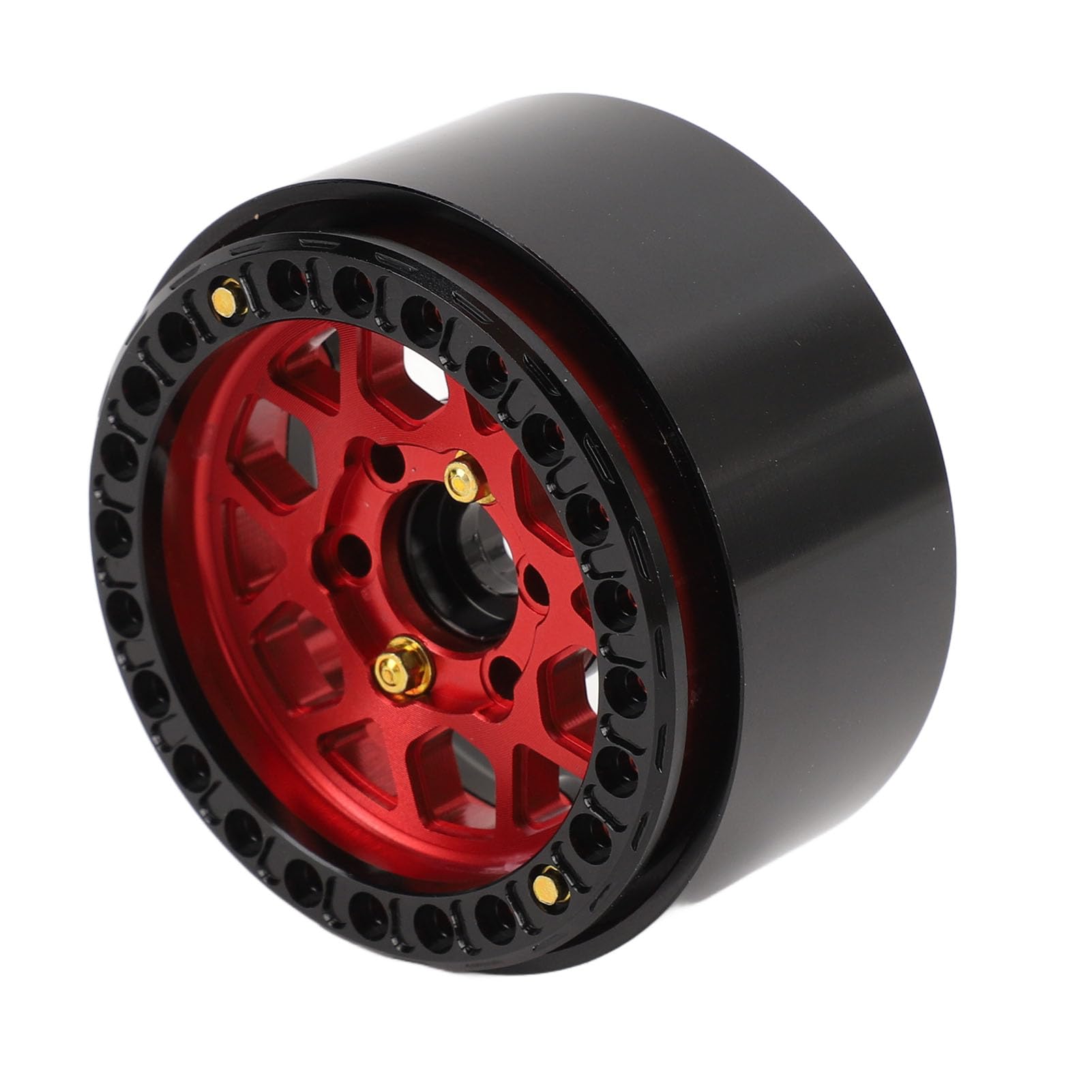 4 pièces de jantes de roues pour voiture de drift 1:10, jantes en alliage d’aluminium pour véhicules RC avec bague de pression IFR Skarn pour pneus de 1,9 pouce, design à 5 rayons