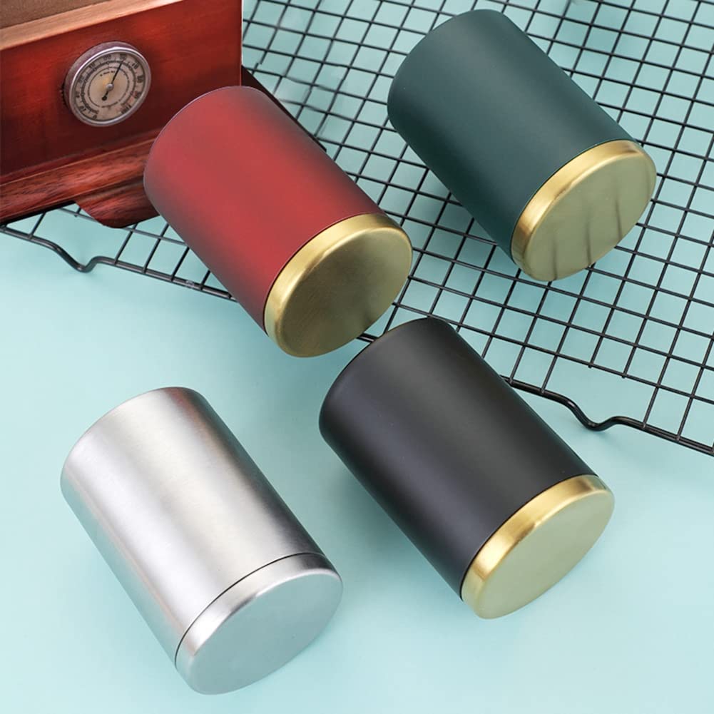 Car Stainless Steel Double Ashtray Double Fireproof Creative Funnel with Lid, Mini Car Trash Can, Portable Windproof Anti-Ash Fly for Home, Office, Outdoor Travel, Use (Silver)