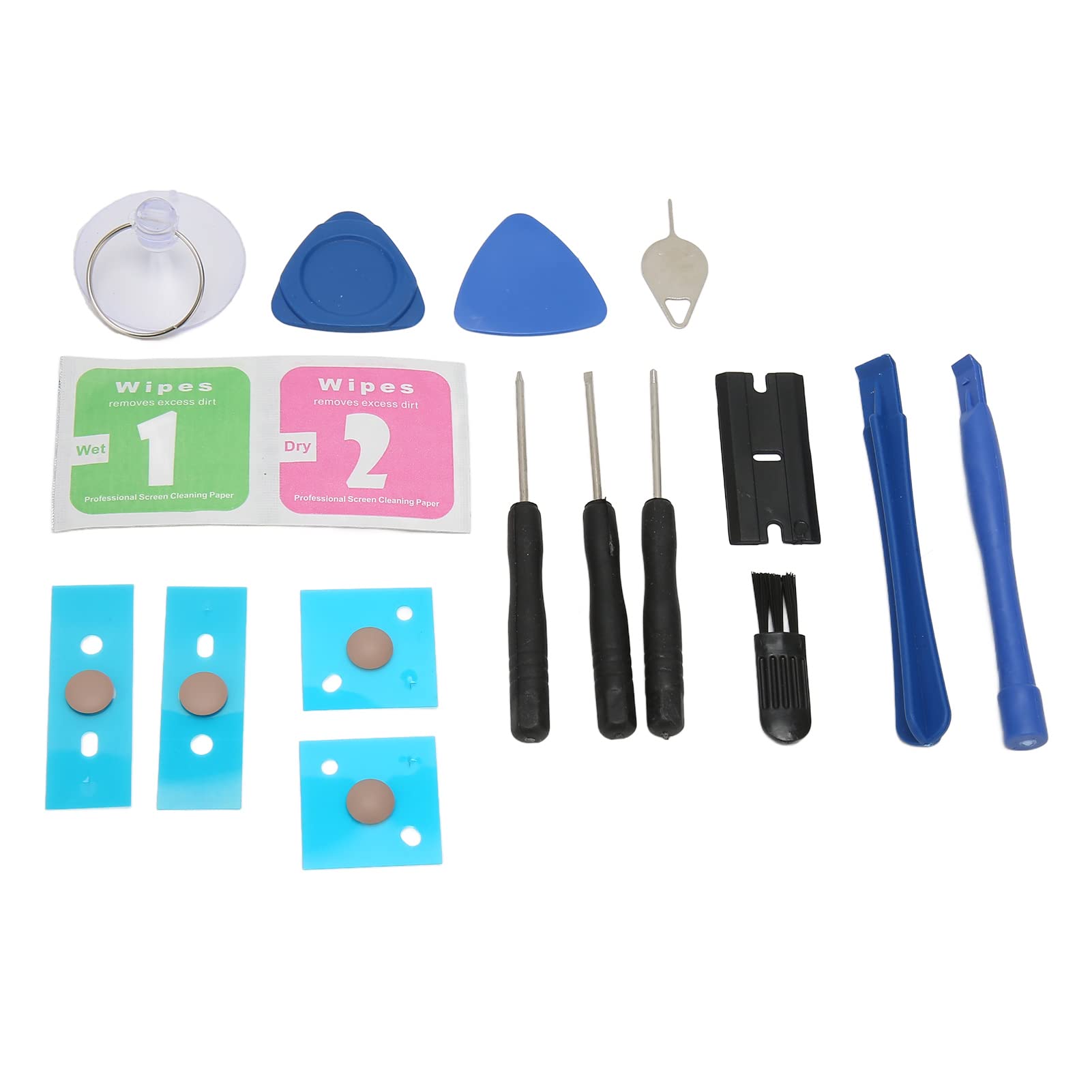 Laptop Rubber Feet, Non Slip Replacement Bottom Case Feet for 3/4/5, with Tool Kit, Laptop Accessories Kit (Rose Gold)