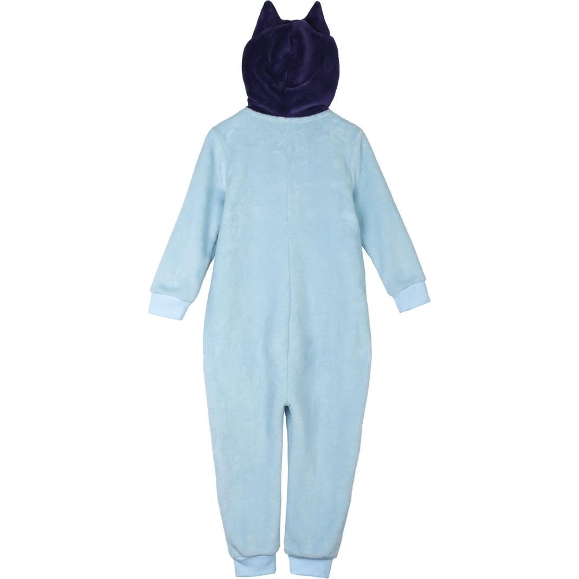 CERDA Life´S Little Moments Pijama de Invierno de Bluey para Niños, Color Azul, Una Pieza con Cierre de Cremallera, Fabricado con Poliéster Coral Fleece 100%
