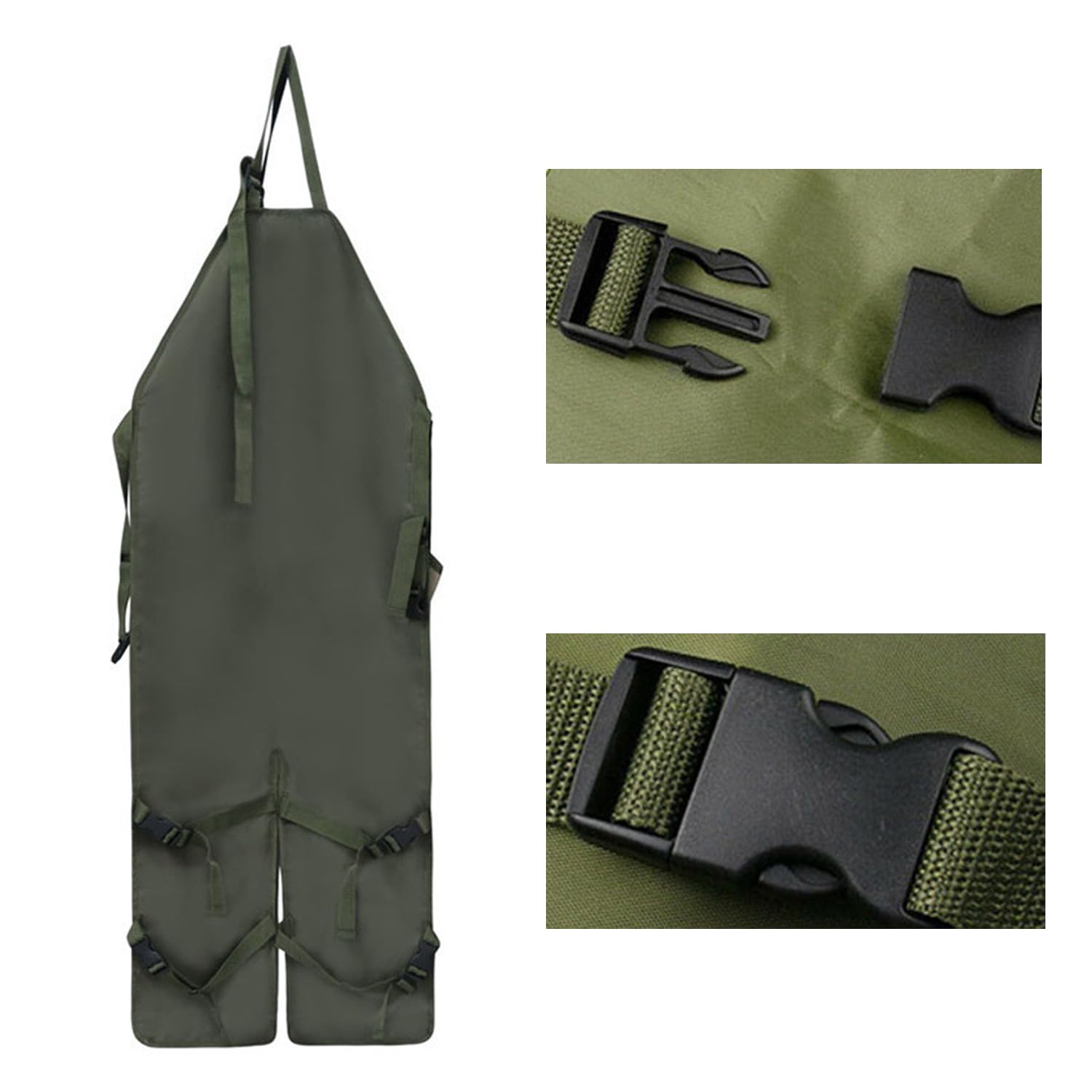 Tablier De Jardinage Jardinier Costume Garden Apron - 1 pièce, Vert, Jardin Protection Tablier, Imperméable Avec Poches, pour Multi Usage Jardinage, Nettoyage et Travail du Bois
