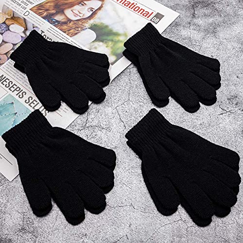 Remifa 12 Pairs Kids Winter Gloves, Christmas Gifts for kids Children Warm Magic Knit Gloves for Boys Girls4