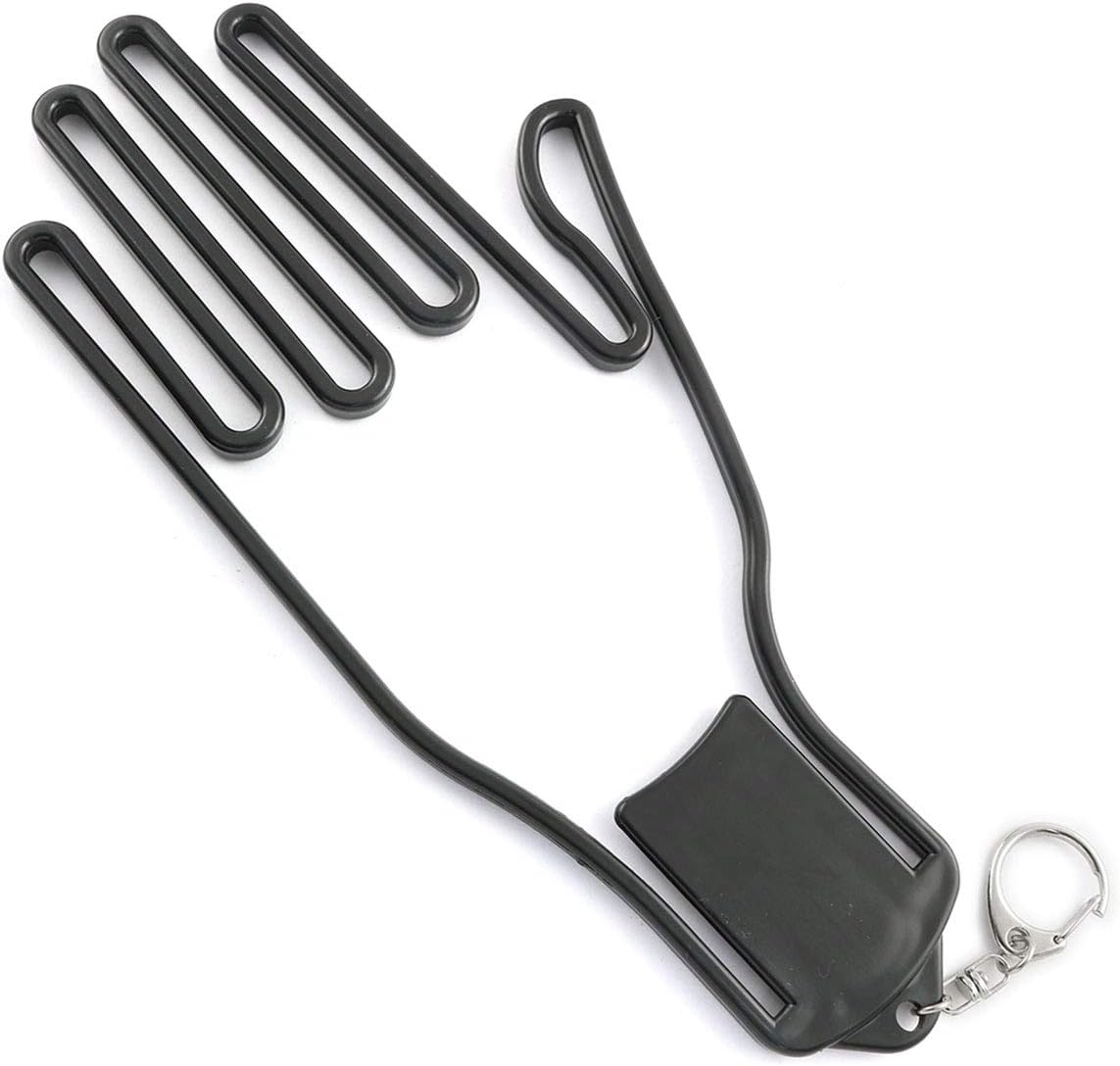 Pro Bamboo Kitchen Golf Glove Rack Black Plastic Golf
