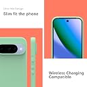 YATWIN Silicone Back Case for Google Pixel 10/10 Pro, Soft-Touch, Shockproof Phone Back Cover for Google Pixel 10/10 Pro - Light Cyan gallery image