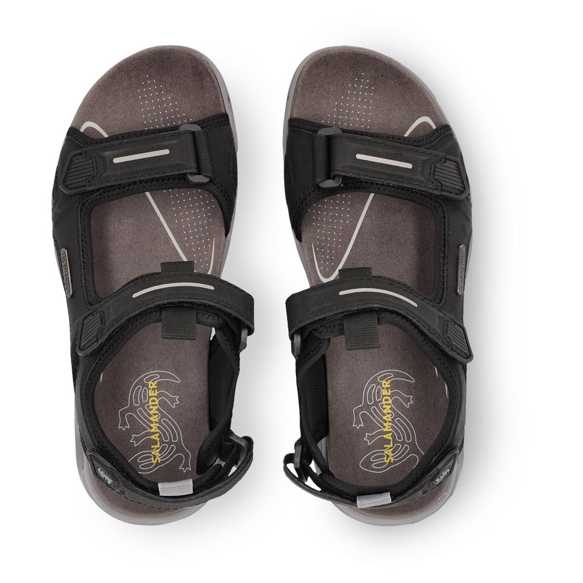 Salamander Herren Trekkingsandalen Basic – Bequeme, Verstellbare Klettverschluss Sandalen mit Weichem Fußbett, Leichter EVA-Sohle & Atmungsaktivem Kunstleder – Warme Tage im Alltag und Freizeit