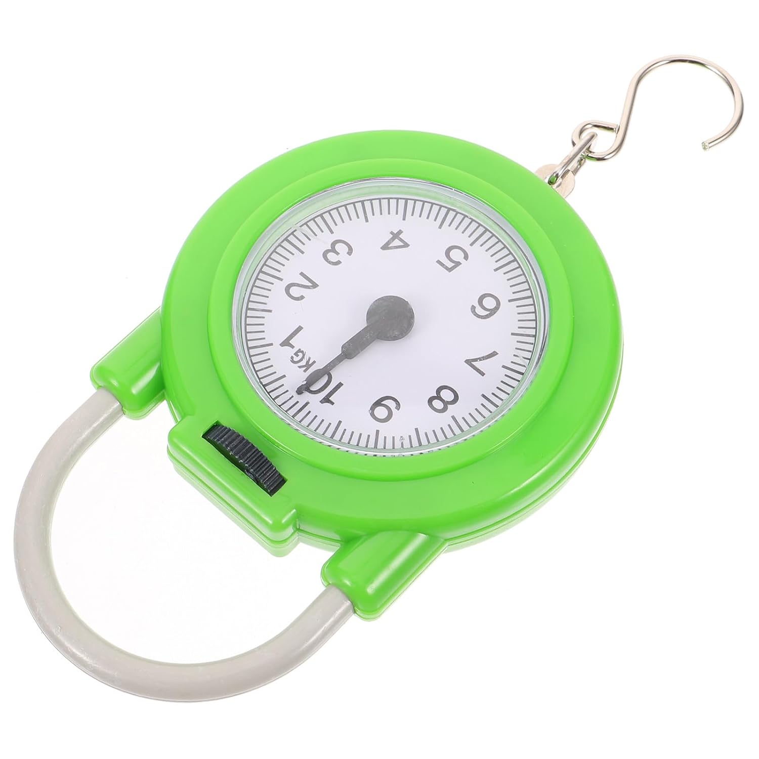 Holibanna Portable Travel Spring Scale Luggage Weight Scale with Hook High Precision Lightweight for Travel and Shipping Use Fluorescent Green