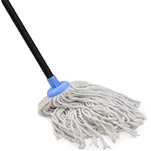 Indoor Mop for Floor Cleaning - Cotton Mops for Floor Cleaning, 52-inch Simple Mops for Cleaning Living Rooms, Bathrooms, and Kitchens.