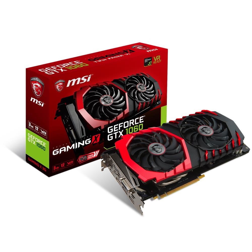 グラフィックボード・グラボ・ビデオカード MSI GeForce GTX 1060 Gaming X 3gb Amazon | MSI TWIN FROZR VIクーリングシステム搭載 GeForce GTX 1060