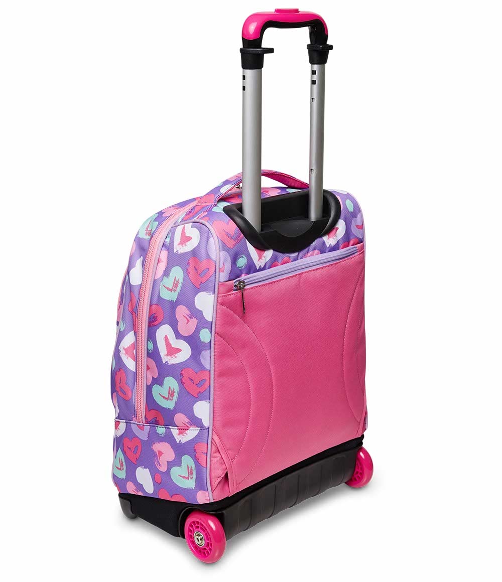 SJ GANG STYLE JAM GANG Trolley Scuola Big - Fantabulous, Rosa, 2 Zaini in 1 con Crossover System, Uso Zaino con Spallacci a Scomparsa, Zaino Scuola Elementare, Tempo libero, Viaggi