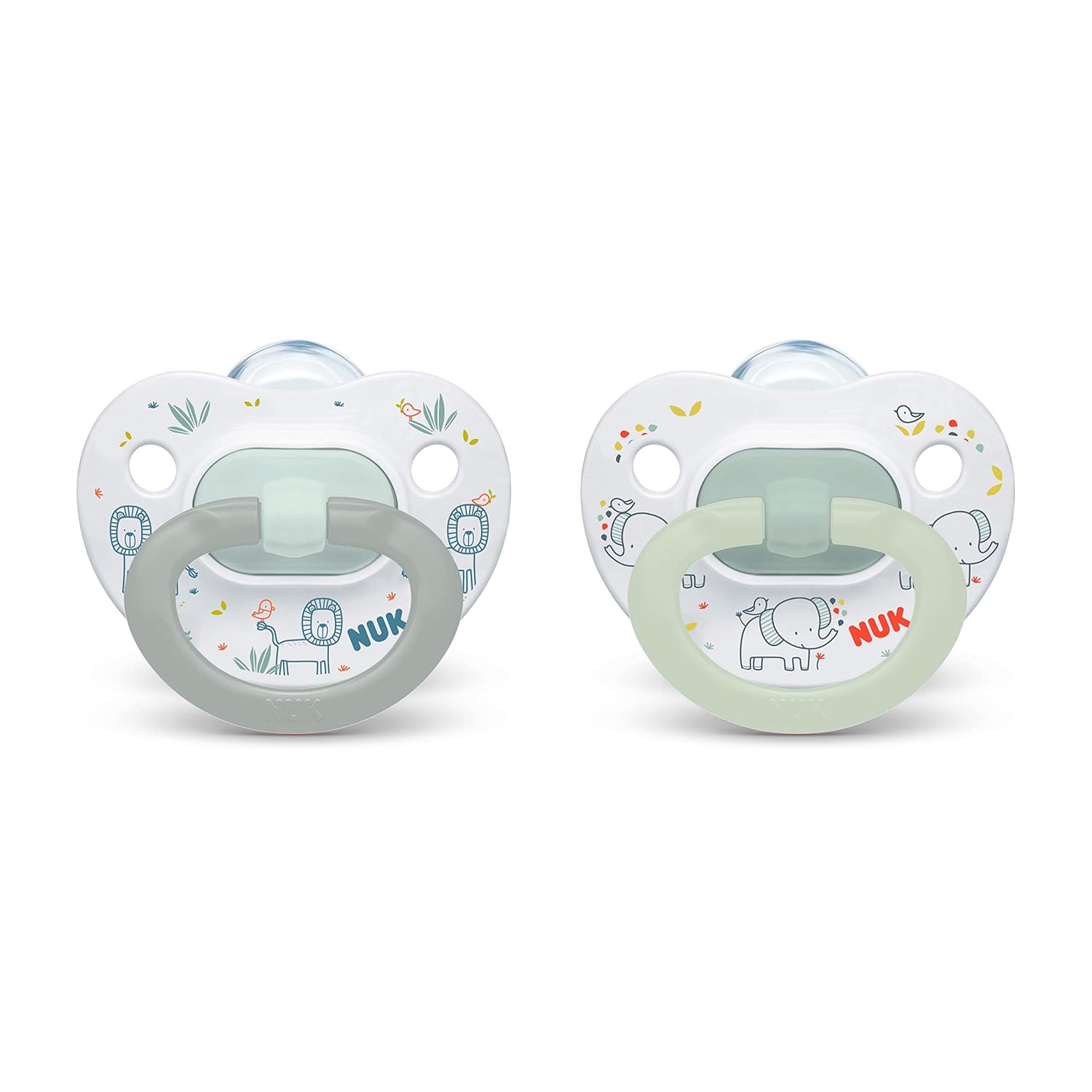 NUK Orthodontic Pacifiers, Boy, 0-6 Months, Blue (Pack of 2) NUK Orthodontic Pacifiers, Boy, 0-6 Months, Blue (Pack of 2)