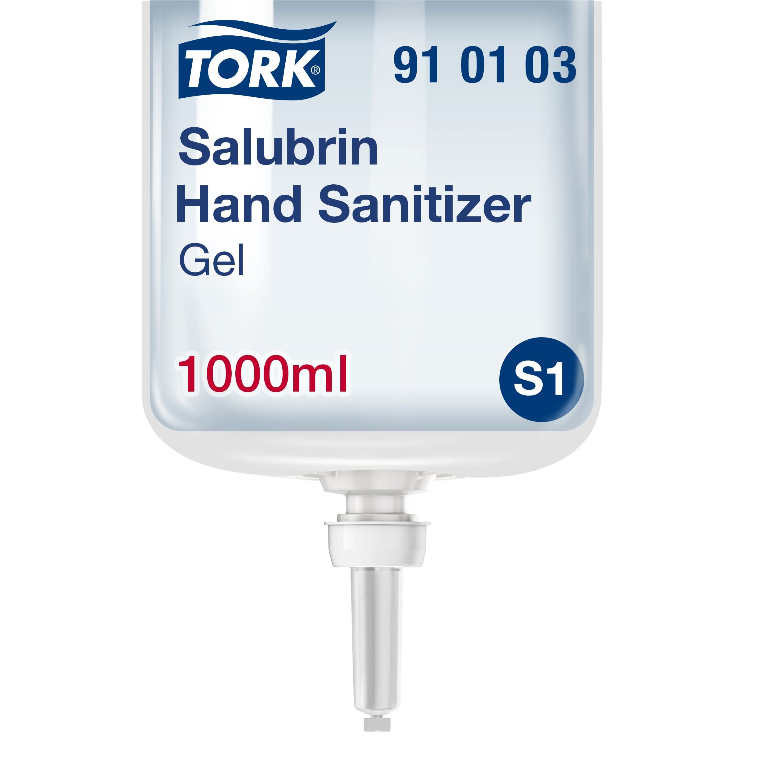 Tork Feuchtigkeitsspendendes Salubrin Händedesinfektionsgel Nachfüllmaterial S1, EN 1500 & EN 14476, 1 × 1000 ml, 910103