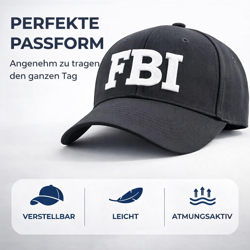 TK Gruppe Timo Klingler S.W.A.T czapka z daszkiem z daszkiem Swat, FBI, jako dodatek do kostiumu, kostium dla kobiet i mężczyzn, karnawał