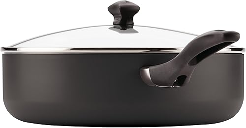 Miniatura 5 de Farberware Sartén Jumbo/Para Saltear Antiadherente Apta para Lavavajillas con Mango Auxiliar - 6 Cuartos, Negro