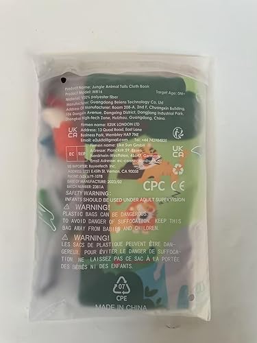 Miniatura 9 de beiens - Libros de tela para bebés libros táctiles sensoriales para bebés y niños pequeños juguetes de desarrollo interactivo temprano para