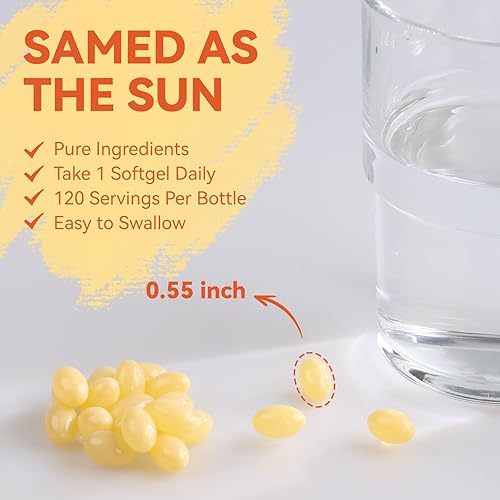 Miniatura 5 de Cápsulas blandas de suplemento de vitamina D3 K2, vitamina D3 5000 UI y vitamina K2 MK7 200 mcg, soporte para huesos y dientes, fácil de tragar, 120