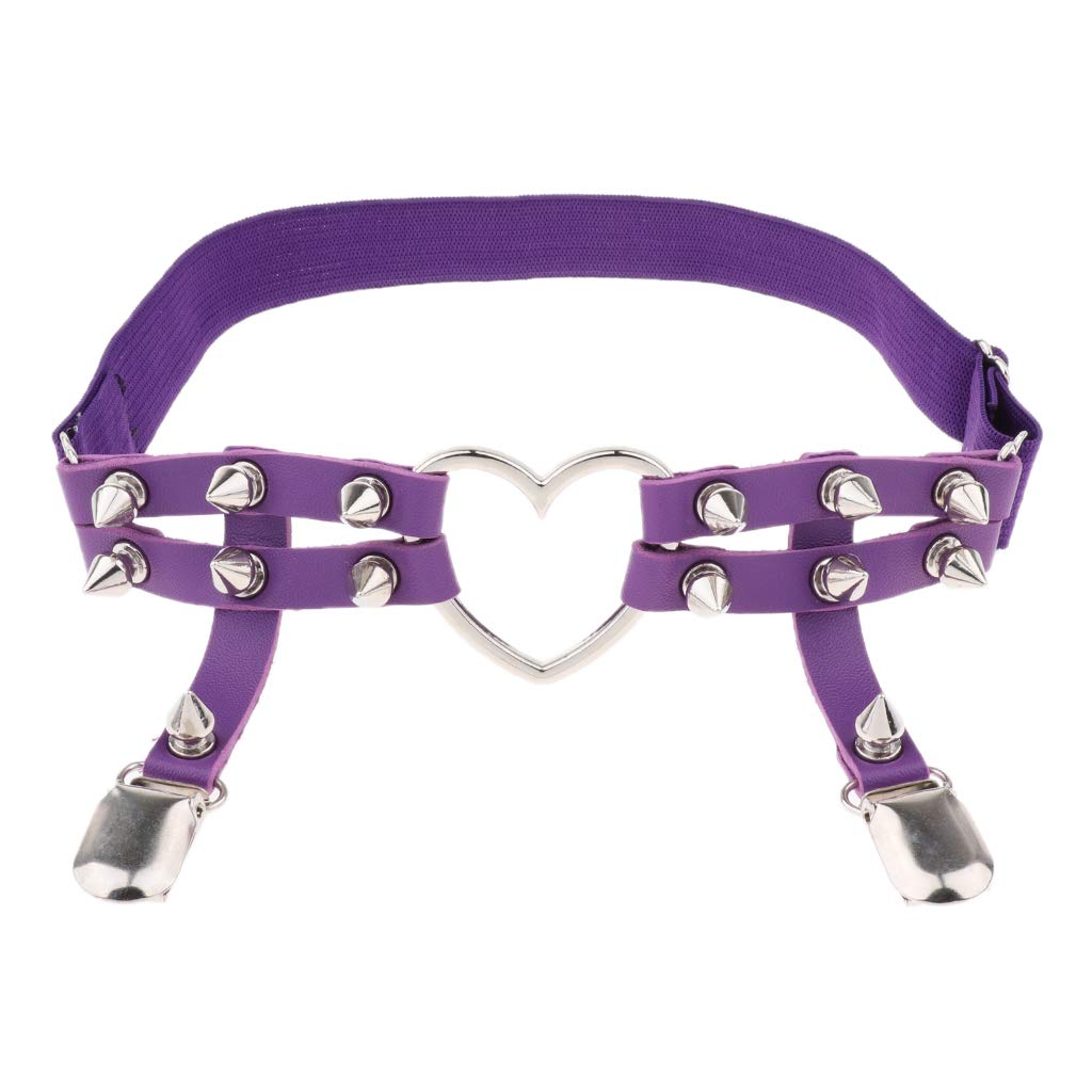 ECOMISTIQ®Womens Elastic Leg Garter Belt Purple|Clothing, Shoes & Accessories|Womens Clothing|S & Sleep|Garter Belts