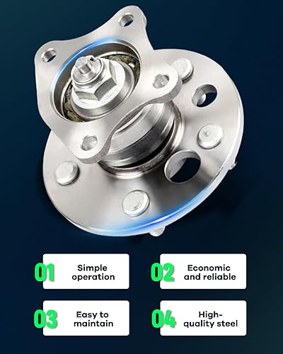 Miniatura 6 de SCITOO Conjunto de cubo de rodamiento de rueda trasera de 2 piezas 512311 para Toyota Avalon 1995-1996, para Toyota Camry 1992-2001, para Toyota