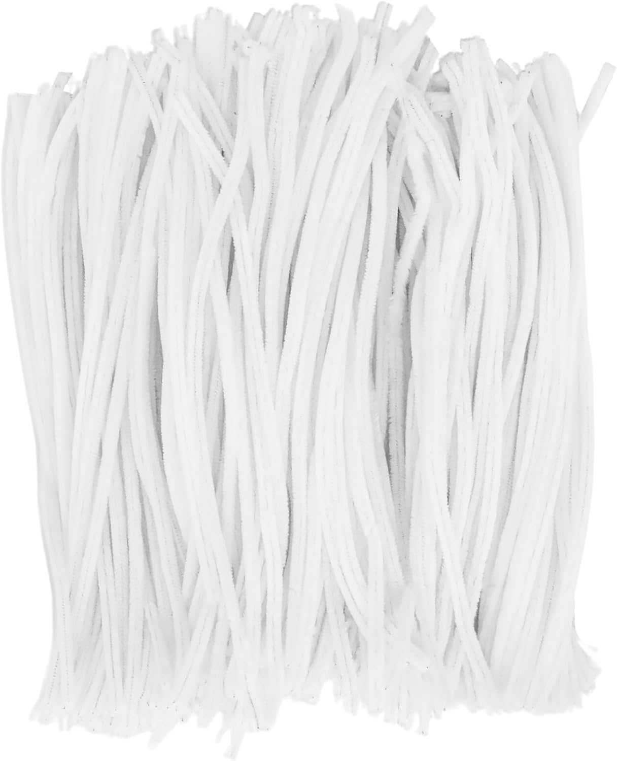 Pocoxll 400 Pack Pipe Cleaners Chenille Stems, 0.24 x 12 Inch Pipe Cleaners for Creative Home Decoration Supplies and Crafts Project(White)