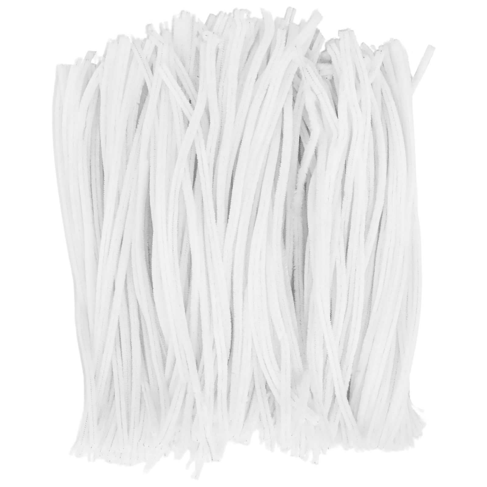 Pocoxll 400 Pack Pipe Cleaners Chenille Stems, 0.24 x 12 Inch Pipe Cleaners for Creative Home Decoration Supplies and Crafts Project(White)