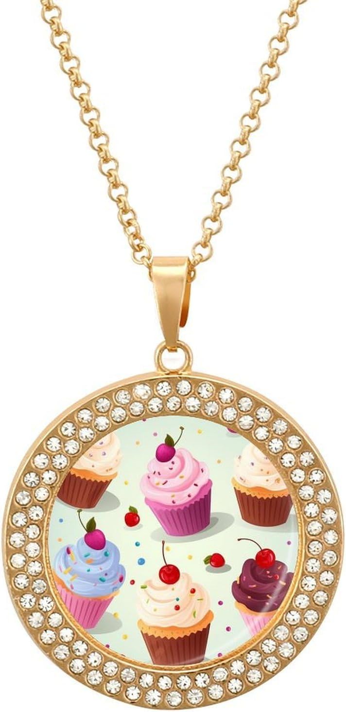 Cats Necklaces for Women Circle Vintage Diamond Pendant Necklace Women's Jewelry with Adjustable Stackable Dainty Trendy Jewelry