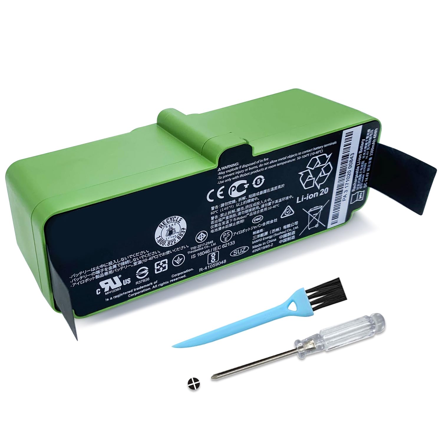 Amazon.com: 3300mAh 4376392 1800LI Battery for iRobot Roomba 500