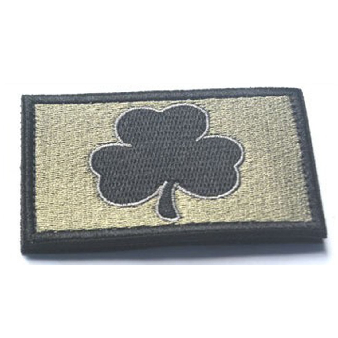 Toppa tattica con gancio e anello per ricamo a trifoglio di San Patrizio, 7,5 x 5 cm, toppa tattica irlandese per vestiti, jeans, giacche, zaini (4 pezzi