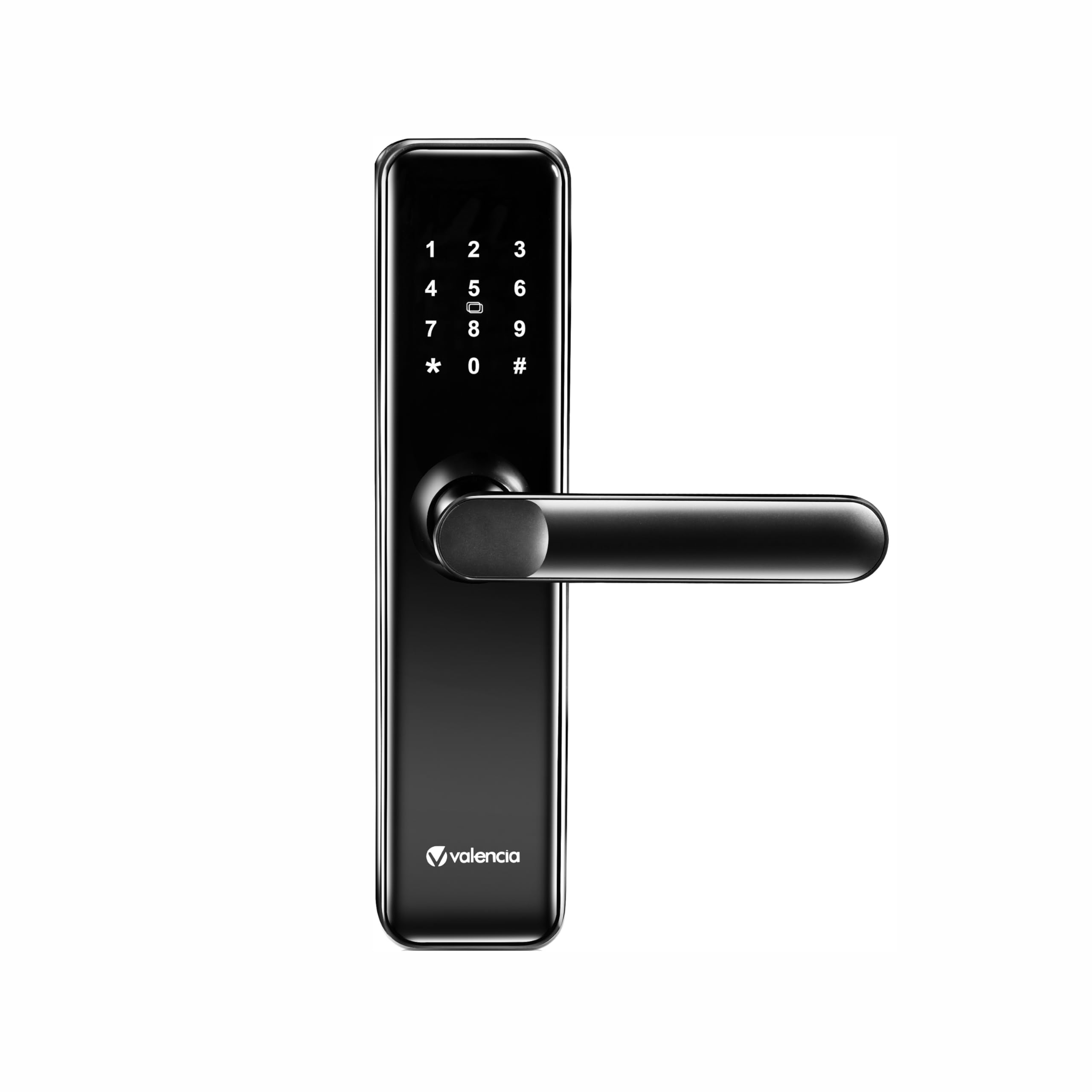 Valencia Rico Smart Door Lock | RFID, Pincode & Manual Key | Digital Lock for Wooden Main Door | Touch Keypad | Alarm System | Emergency Manual Key Access | 1 Year Warranty