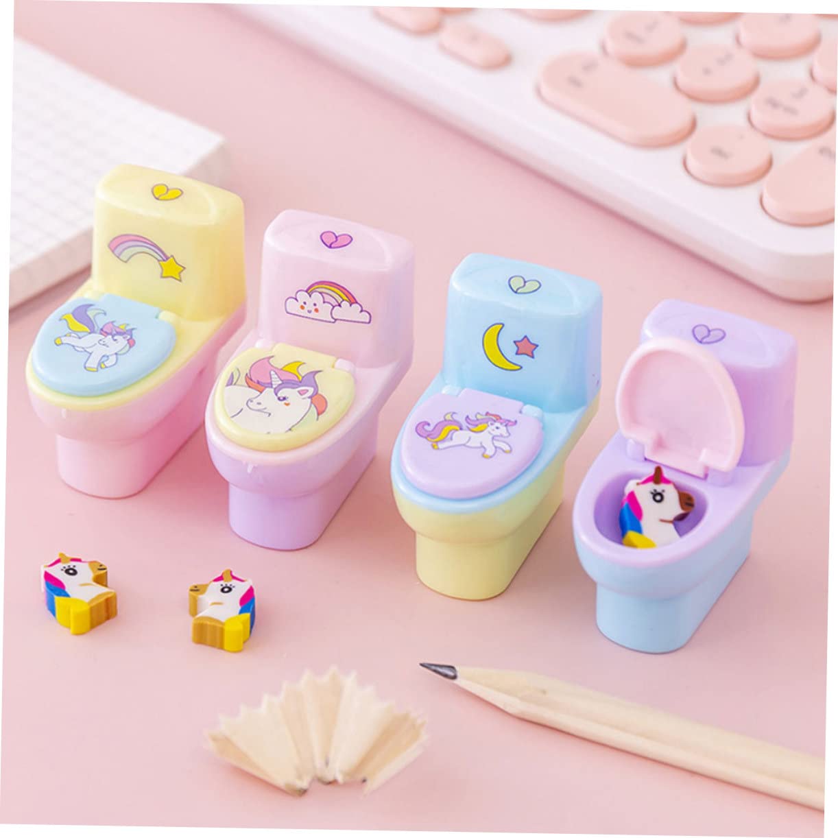 NUOBESTY 36 Pièces taille-crayon pratique pour enfants portable bureautique accessoires beaux taille-crayons aiguiseurs taille-crayon portatif taille-crayons pratiques Ménage outil à main