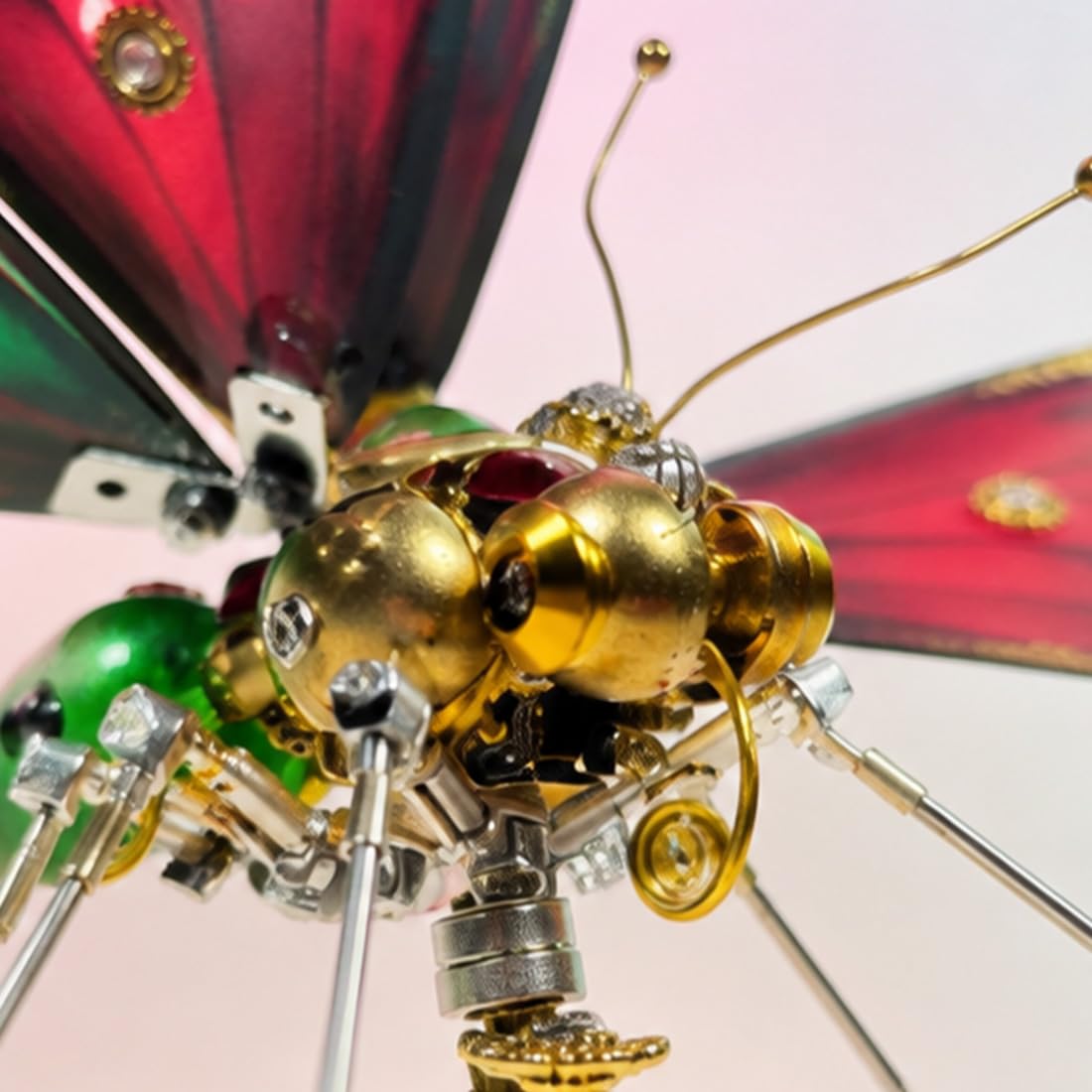 Kit 3D para mariposa mecánica de metal steampunk (más de 200 piezas)