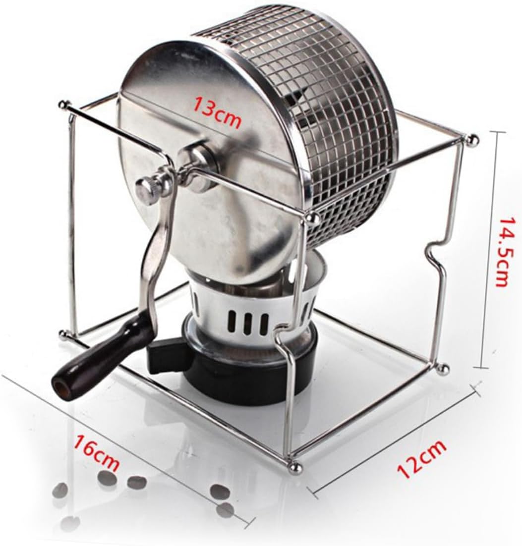 Portable Handheld Bean Roaster Stainless Steel Manual Coffee Grinder for Home Camping