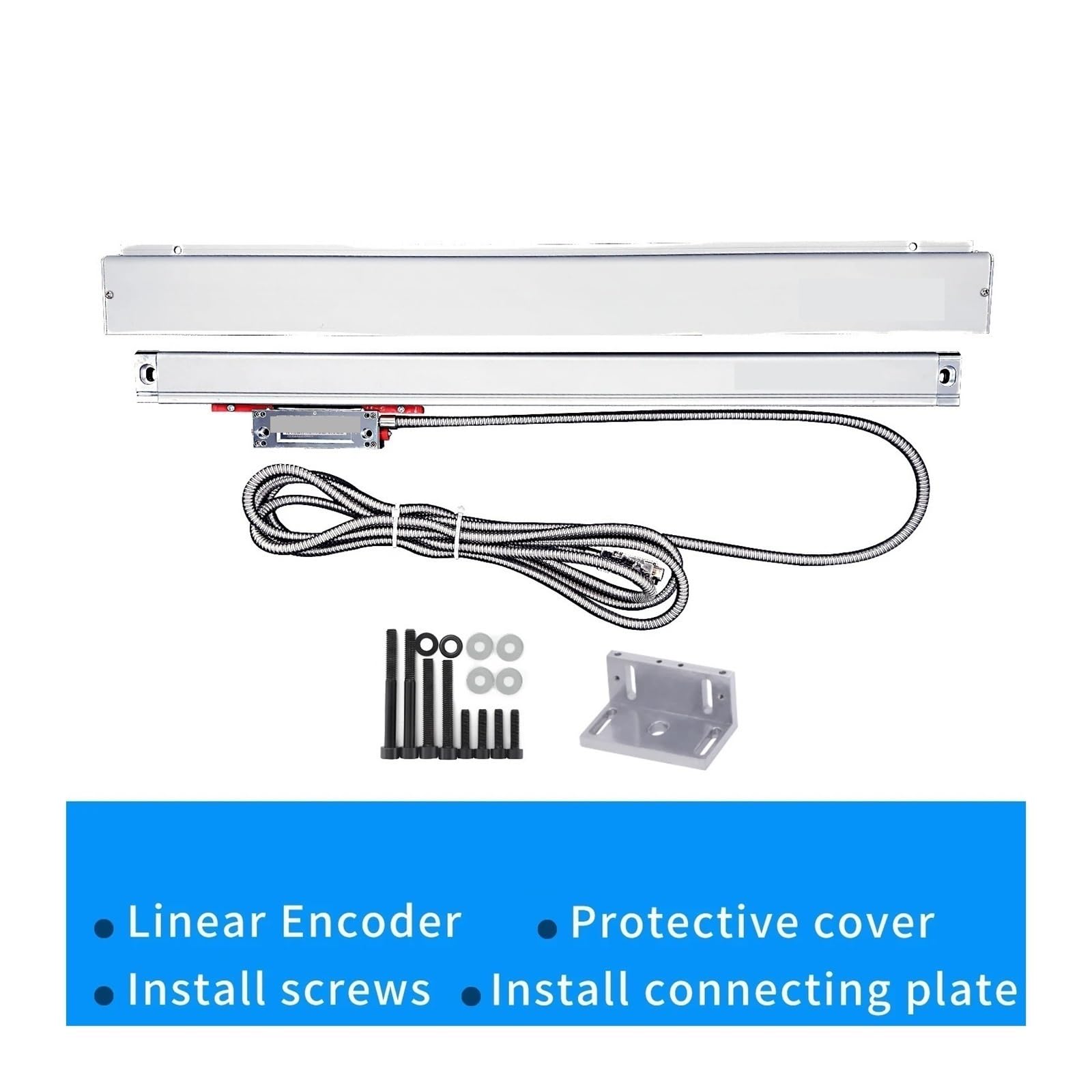 Escalas de codificador lineal, 【570 Mm-970 Mm】 0.001 Mm KA300 Es Lineales 1um 5V TTL Regla Óptica Longitud De 570 620 670720 770 820 870 920 970(KA-300-970mm-1U)