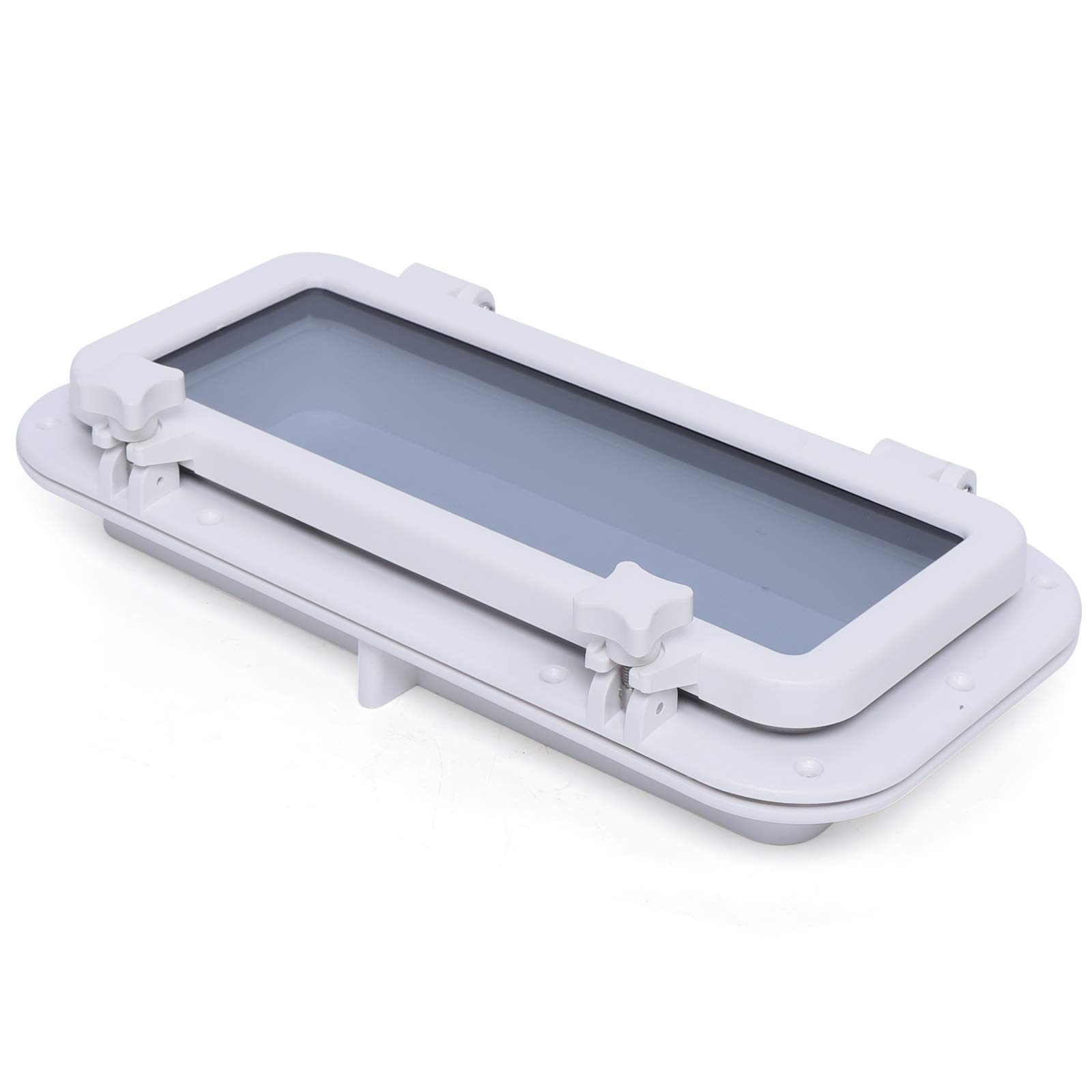 Kaibrite Barca Porthole Finestra Rettangolare,Barca Yacht Rettangolo apertura Portlight Oblò,Finestra universale oblò per barca/Yacht/RV/Industria Auto