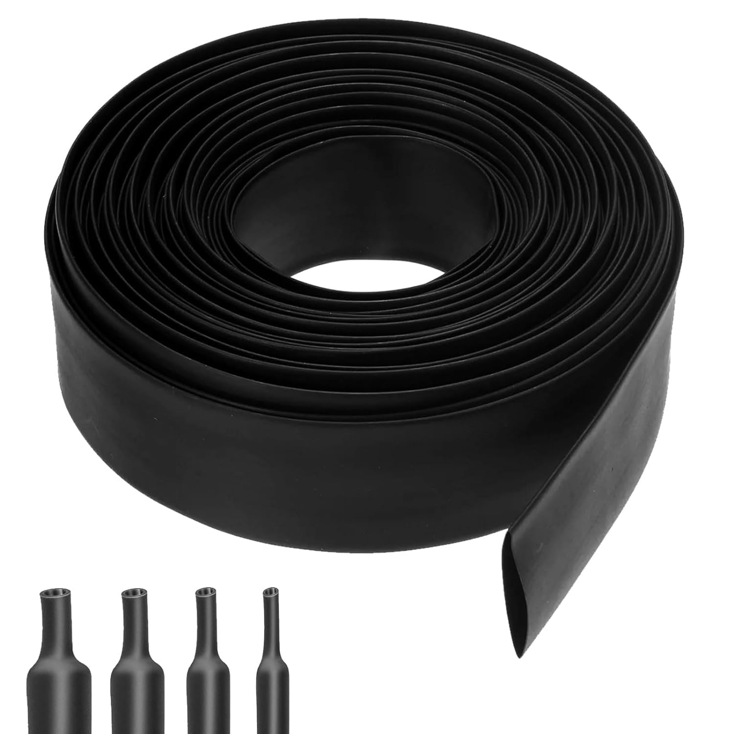 Guaina Termorestringente 4:1 12mm Con Adesivo – Tubo Nero 3m Isolante E Impermeabile Per Cavi E Riparazioni Elettriche