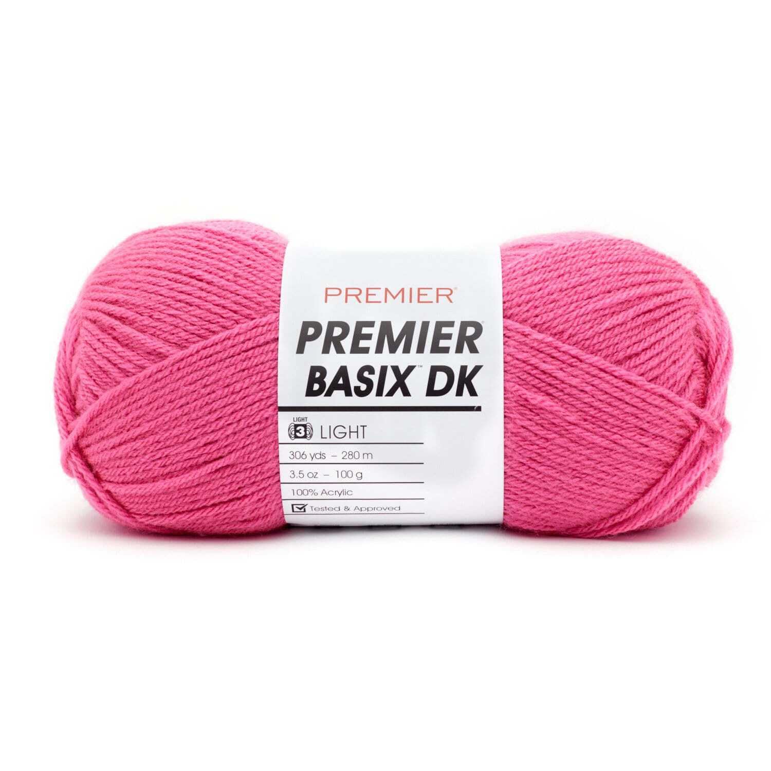 Premier Yarns Basix DK Yarn-Petal Pink