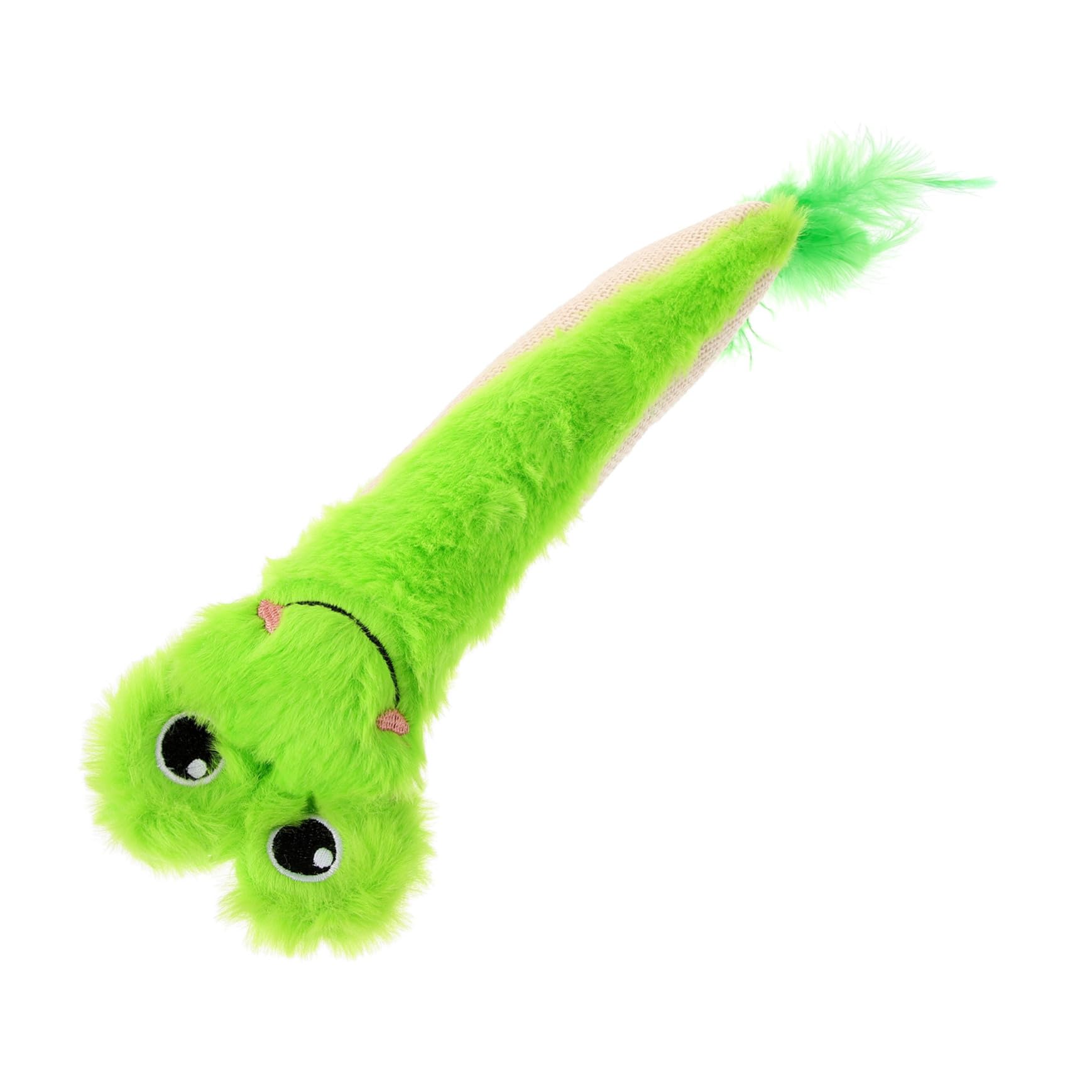 Yardwe Jouet Interactif pour Chat Peluche avec Herbe à Chat Et Papier Crissant Jouet à Mâcher pour Chaton Modèle pour Activité Félins