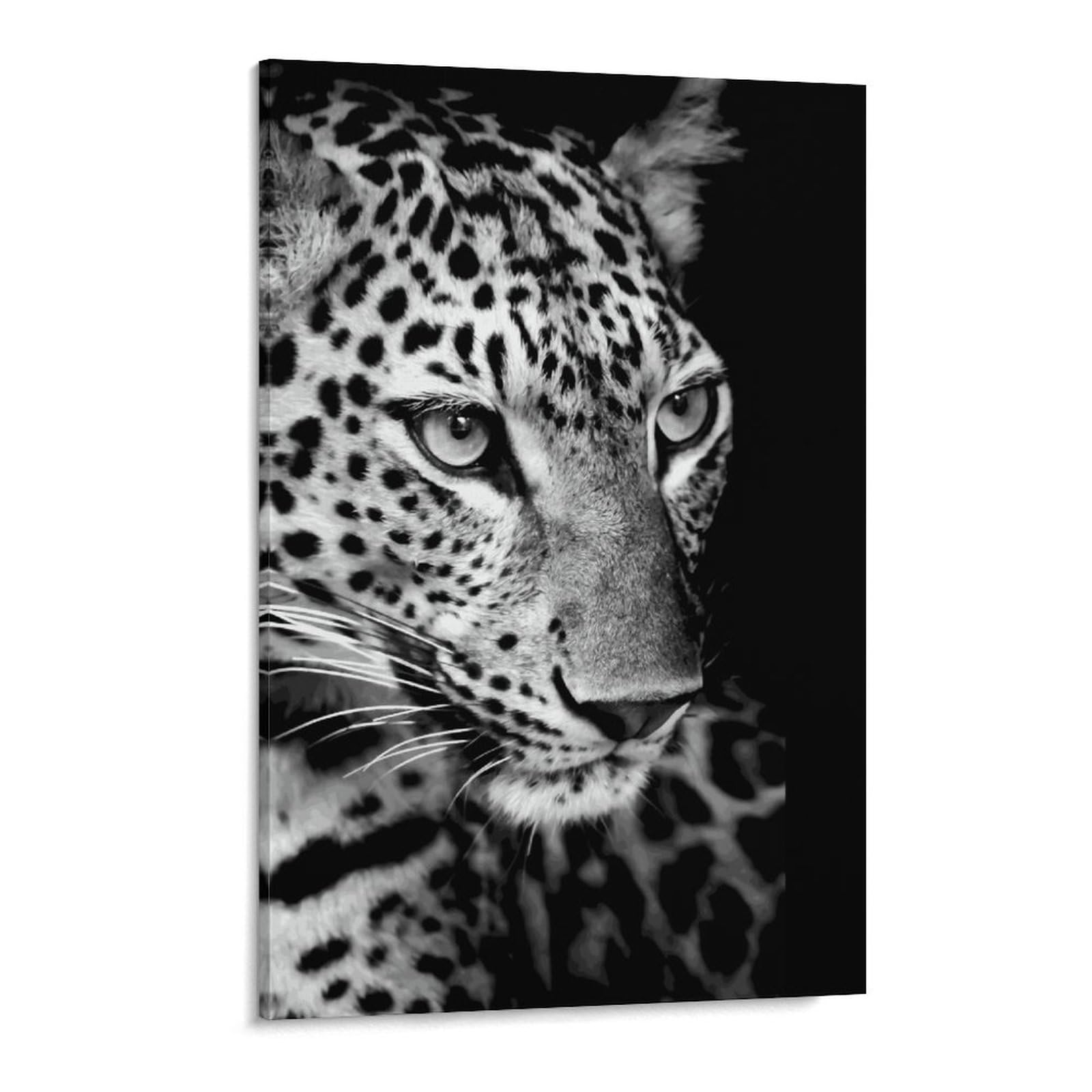 Amazon.co.jp: ヒョウ 豹 豹柄 キャンバス絵画 アートパネル