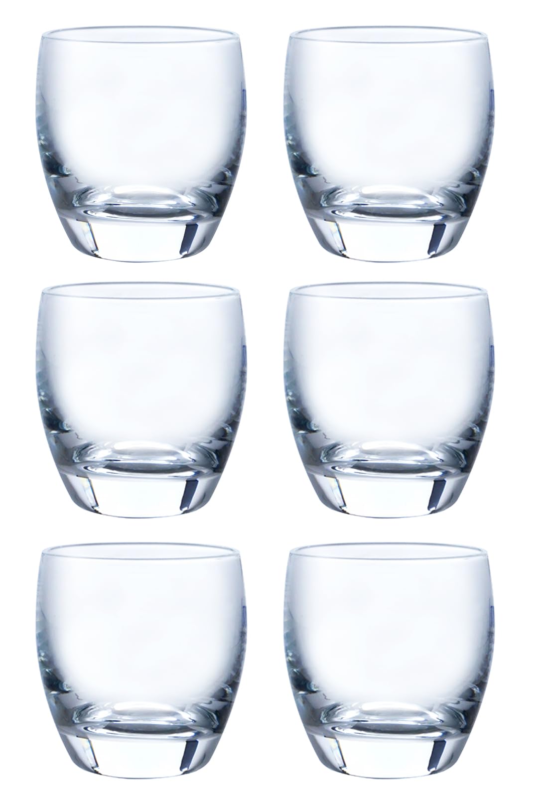 Toyo Sasaki Cold Sake Glass Set of 6 3.4oz Japanese Made Soda Glass
