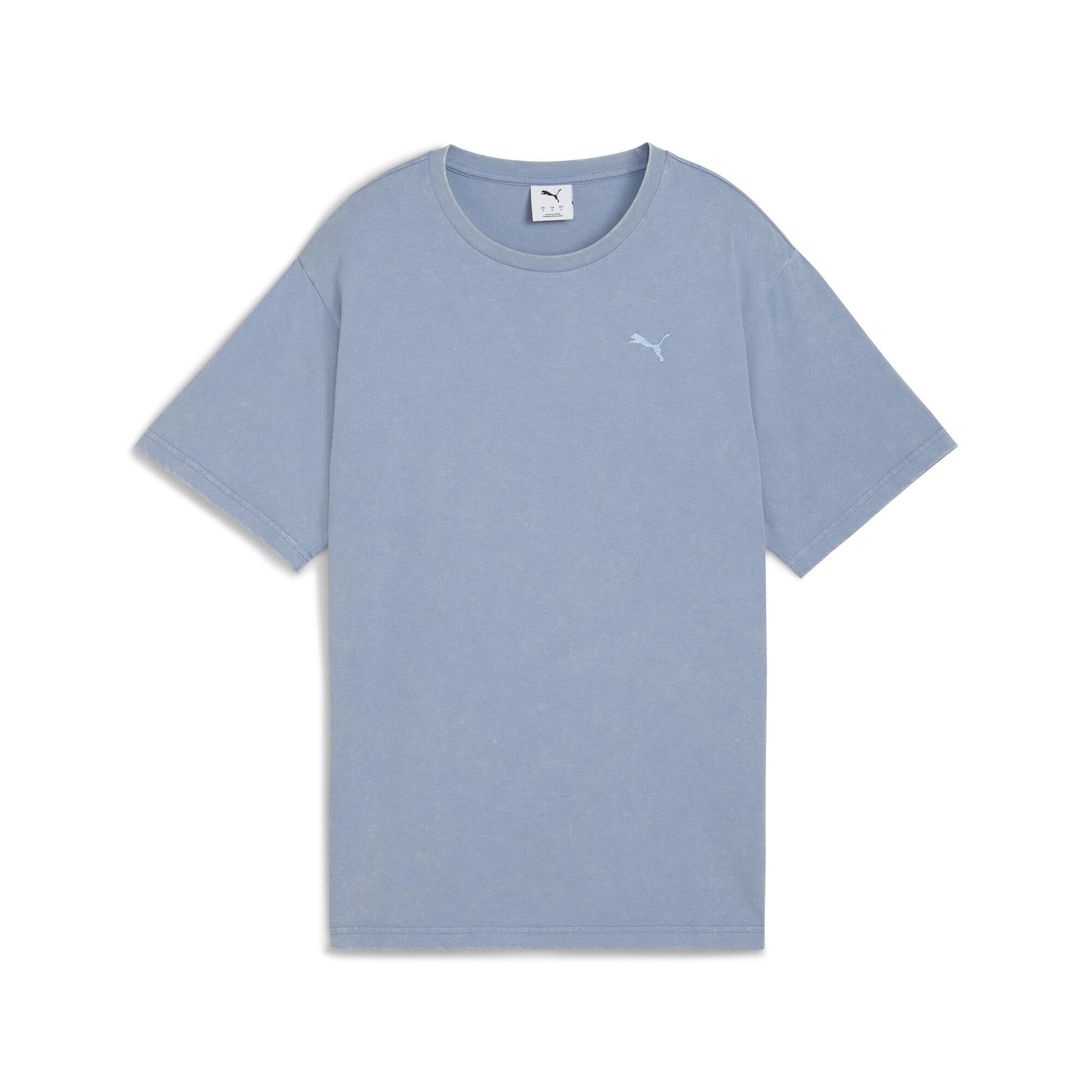 Puma Blue Essentials Elevated Relaxed Wash Tee - Cool