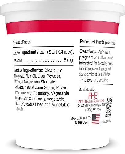 Miniatura 4 de Mela-Vet - Masticables suaves de melatonina para perros y gatos, ayuda a reducir el estrés y la tensión, suplementos antidesprendimiento aprobados