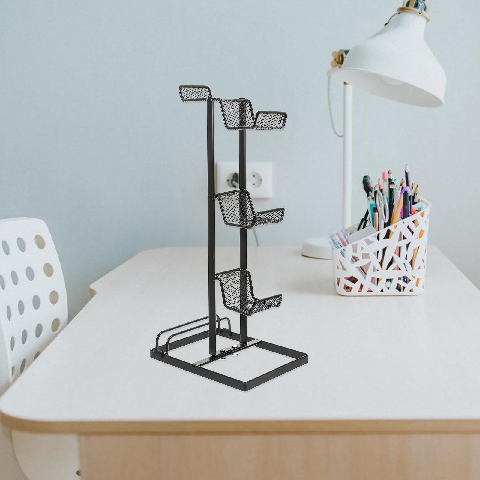 Operitacx Soporte para Mando Soporte para Auriculares Estante de Almacenamiento Multifuncional para Accesorios de Escritorio para Jugadores Colgador para Auriculares Dormitorio