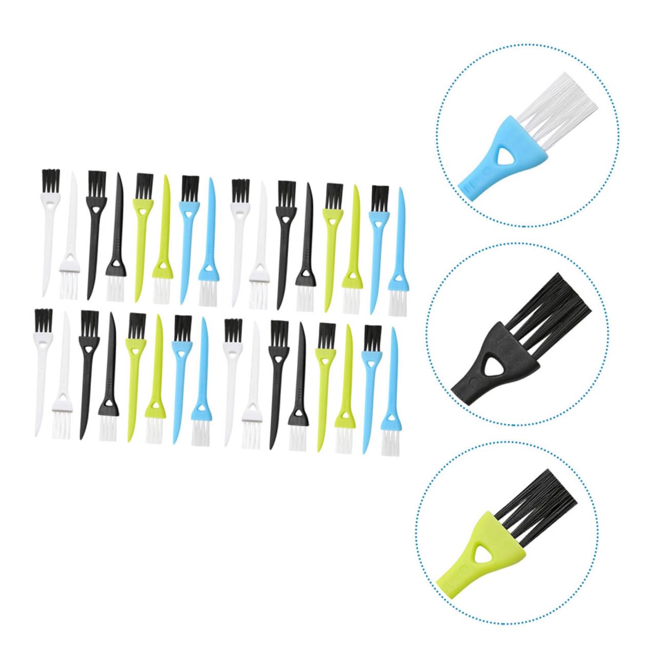 36pcs Razor Brush Shaving Cleaning Tool Brush Shampoo Electric Shaver Salon Accessory