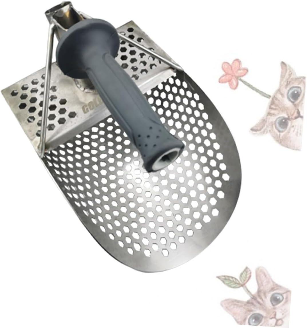 BESPORTBLE 1pc Metal Detector Scoop Shovel Stainless Steel Long Handle Underwater Treasure Hunting Tool
