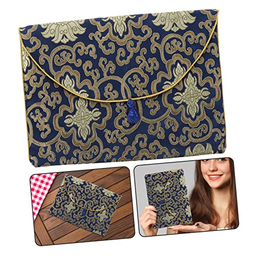 KICHOUSE Saco De Armazenamento De Escrituras Bolsa De Mudança Chinesa Livros Organizador Transportad