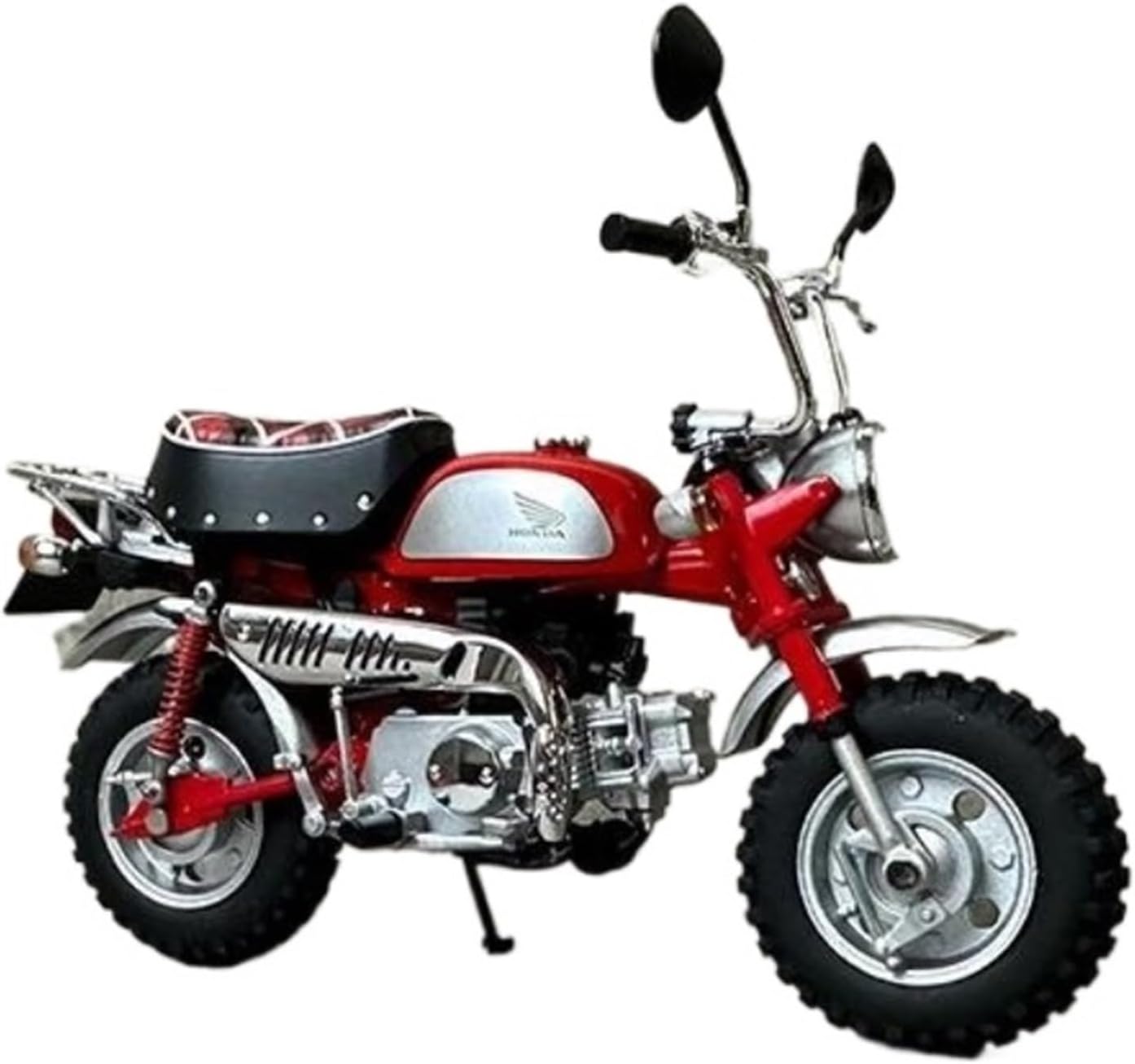 Scale Model 1:12 Scale for Monkey Z50J Motorcycle Model Kit Red Static Die Casting Collection Ornaments Collectible Ornaments