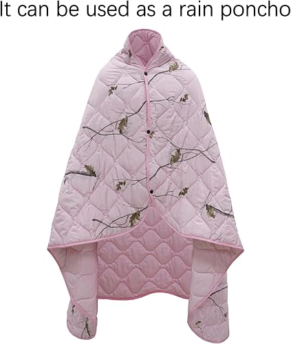 Vista 99 de LOOGU Manta de camuflaje con aislamiento impermeable para acampar al aire libre, senderismo, caza, supervivencia, mochilero, picnic Alpha Green