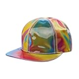 Replica Future Baseball Cap Rainbow Cosplay Hat Shining Adjustable Adult (Flat Brim Cap)