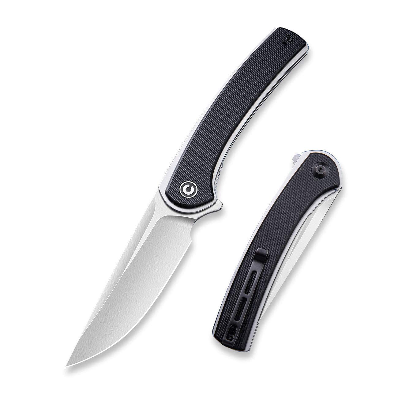 CIVIVI Asticus Folding Pocket Knife, Utility Knife with Liner Lock,Ball Bearing Pivot, G10 Handle with Deep Carry Pocket Clip Everyday Carry Knife C2002D