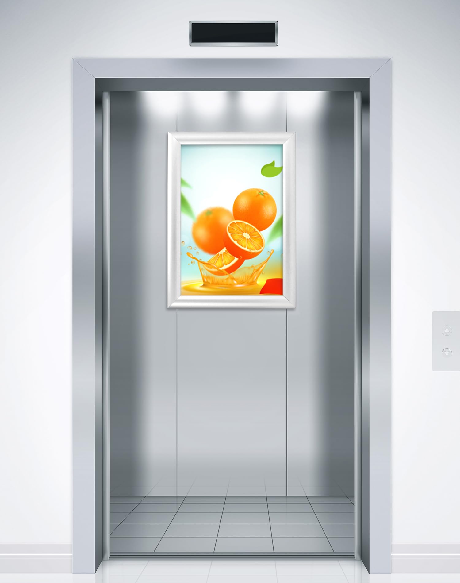 QWORK® 5 Pezzi Cornice a Scatto - A3 (29,7 x 42 cm) - Profilo in Alluminio Anodizzato da 25 mm - per Mostrare Disegni, Certificati, Poster