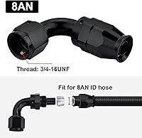 Vista 145 de EVIL ENERGY 6AN PTFE Manguera de extremo recto en color negro para manguera PTFE únicamente